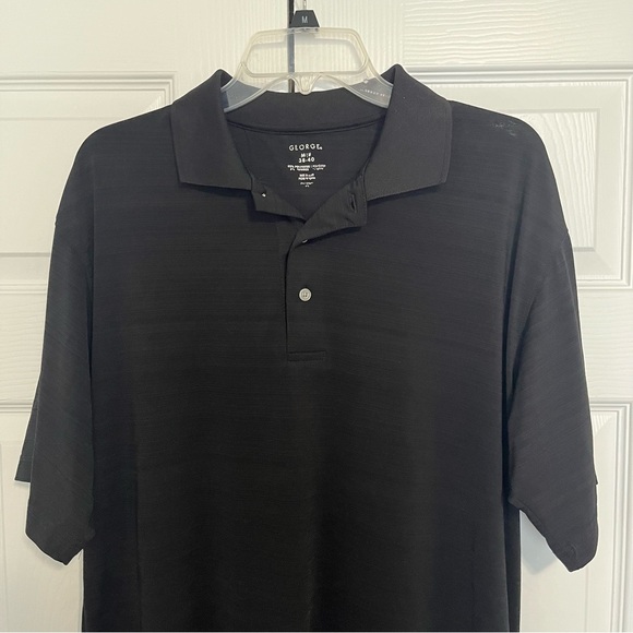 George Men’s size medium black polo top - Picture 3 of 7